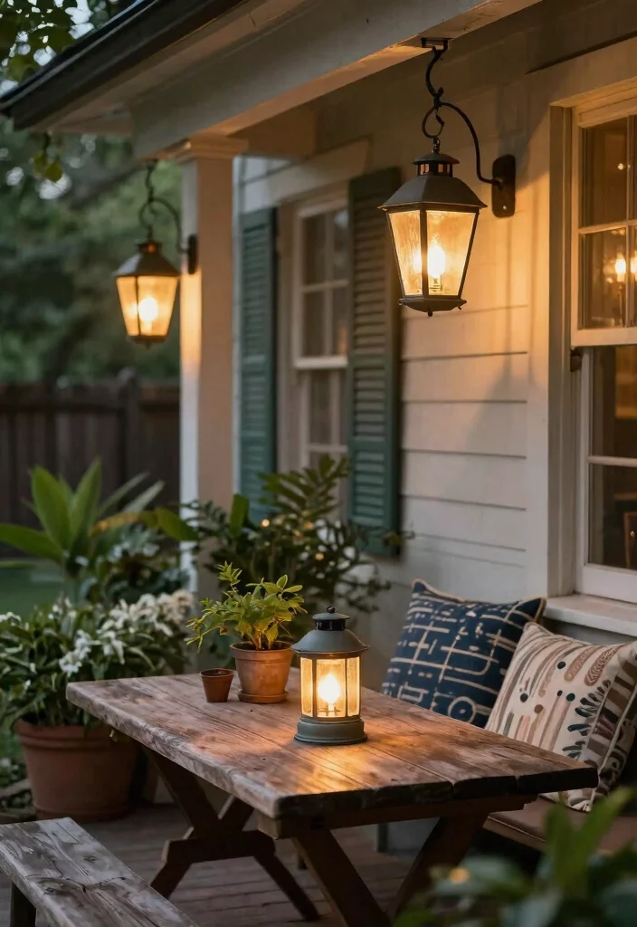 15 Front Porch Light Ideas That Work Without Rewiring - 13. Vintage Solar Lanterns 1