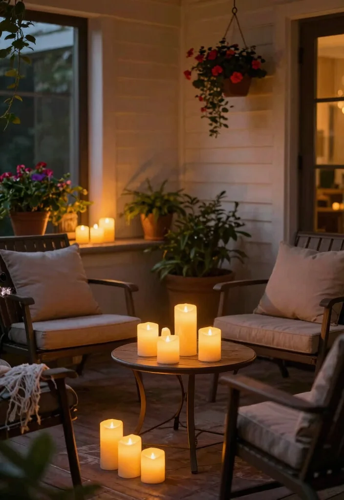 15 Front Porch Light Ideas That Work Without Rewiring - 8. Solar Candles 1