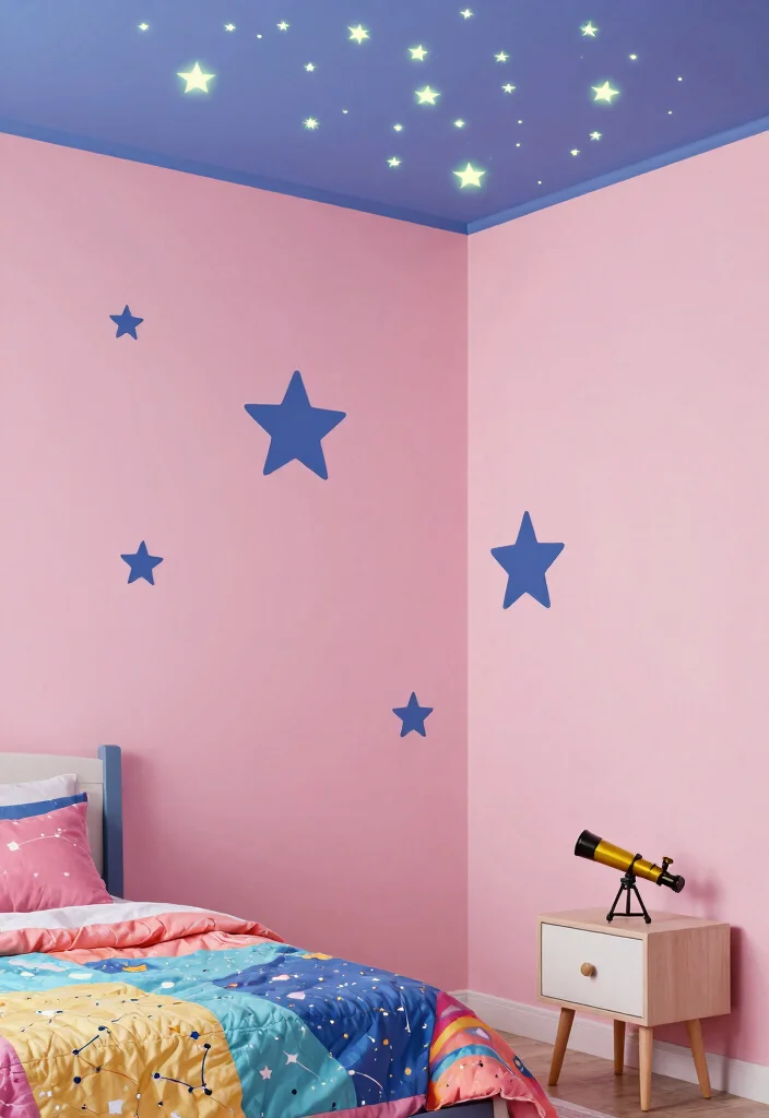 15 Glow in the Dark Stars on Ceiling That Actually Glow - 3. Star Wall Decals for Extra Charm 1