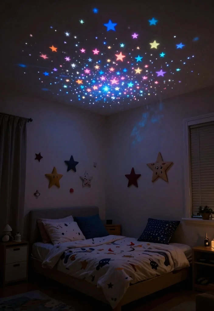 15 Glow in the Dark Stars on Ceiling That Actually Glow - 8. Cosmic Nightlight with Stars 1
