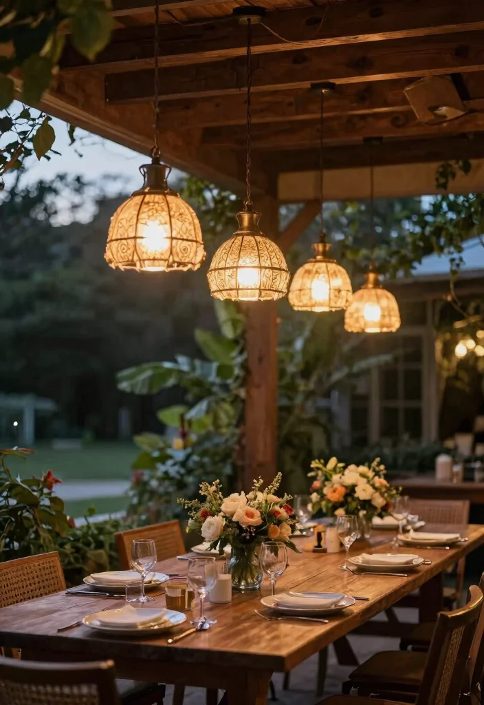 15 Outdoor Ceiling Light Ideas That Resist Bugs and Moisture - 3. Vintage-Style Pendant Lights 1