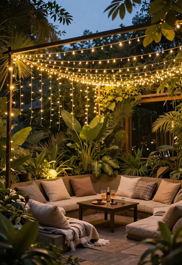 15 Outdoor Ceiling Light Ideas That Resist Bugs and Moisture - 8. String Lights for a Cozy Ambiance 1