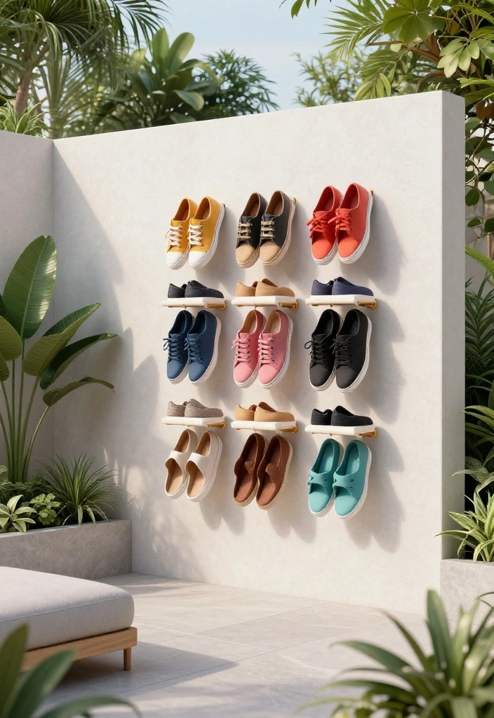 15 Outdoor Shoe Storage Ideas That Keep Mud and Clutter Out of the House - 13. Magnetic Shoe Holder 1