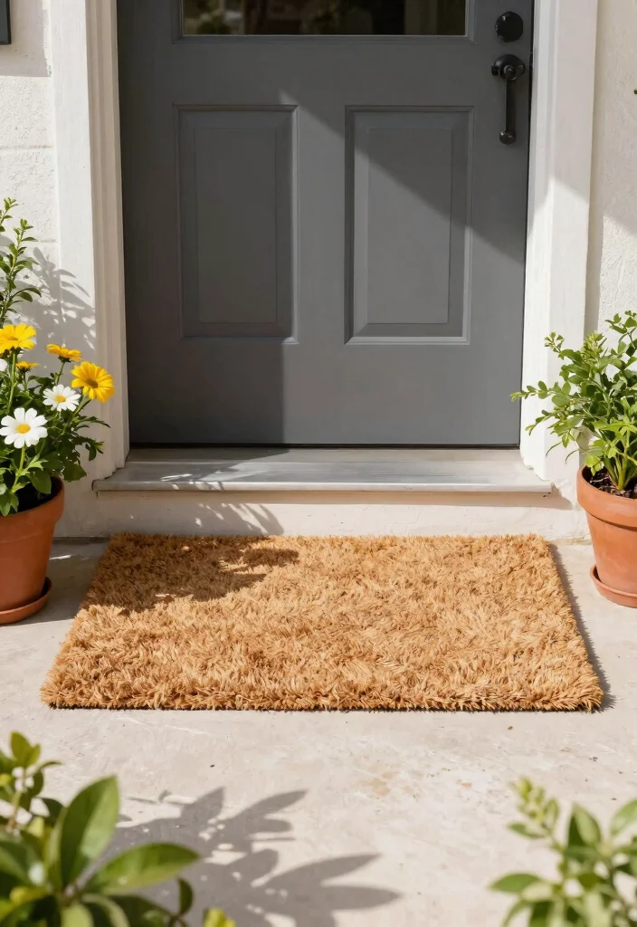 15 Outdoor Shoe Storage Ideas That Keep Mud and Clutter Out of the House - 15. Eco-Friendly Shoe Mat 1