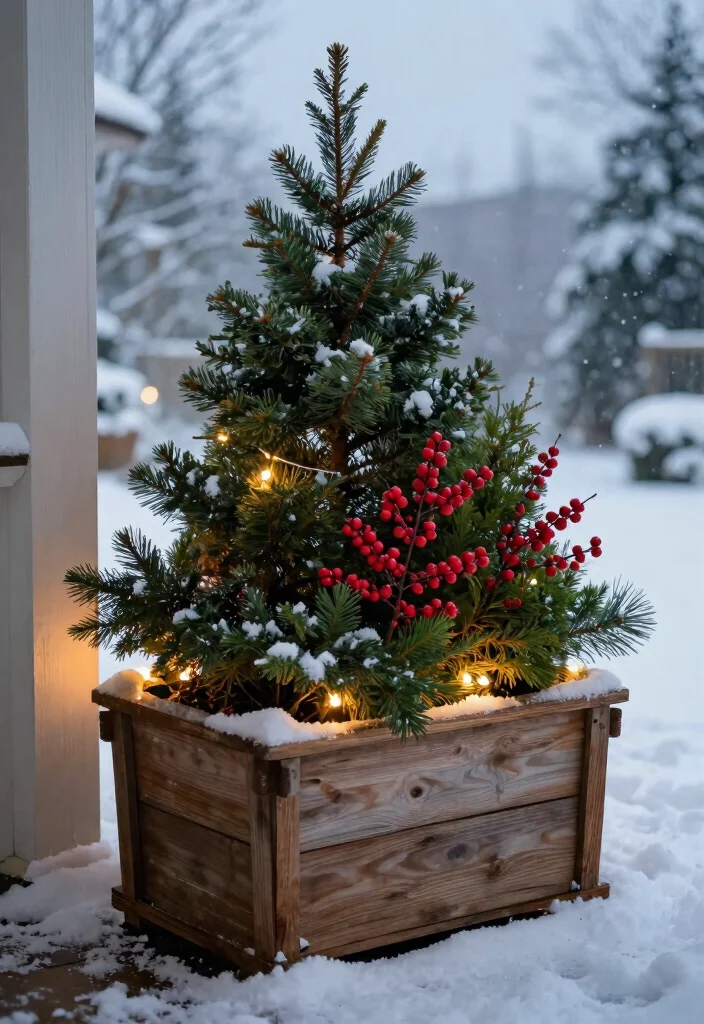 15 Winter Planter Ideas That Survive Freezing Temps and Look Full - 1. Evergreen Elegance 1