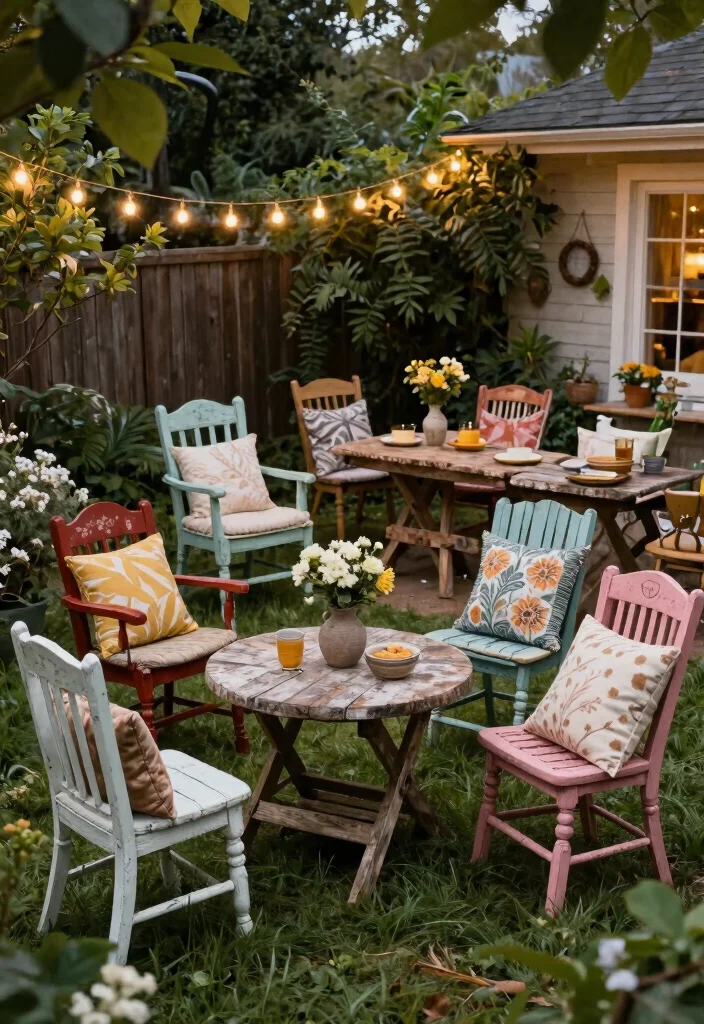 18 Backyard Party Decor Ideas on a Budget That Set the Mood Fast - 11. Utilize Old Furniture 1