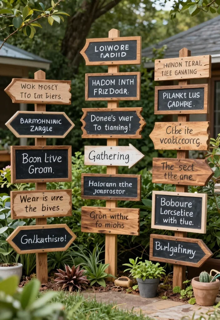 18 Backyard Party Decor Ideas on a Budget That Set the Mood Fast - 17. Customizable Signage 1