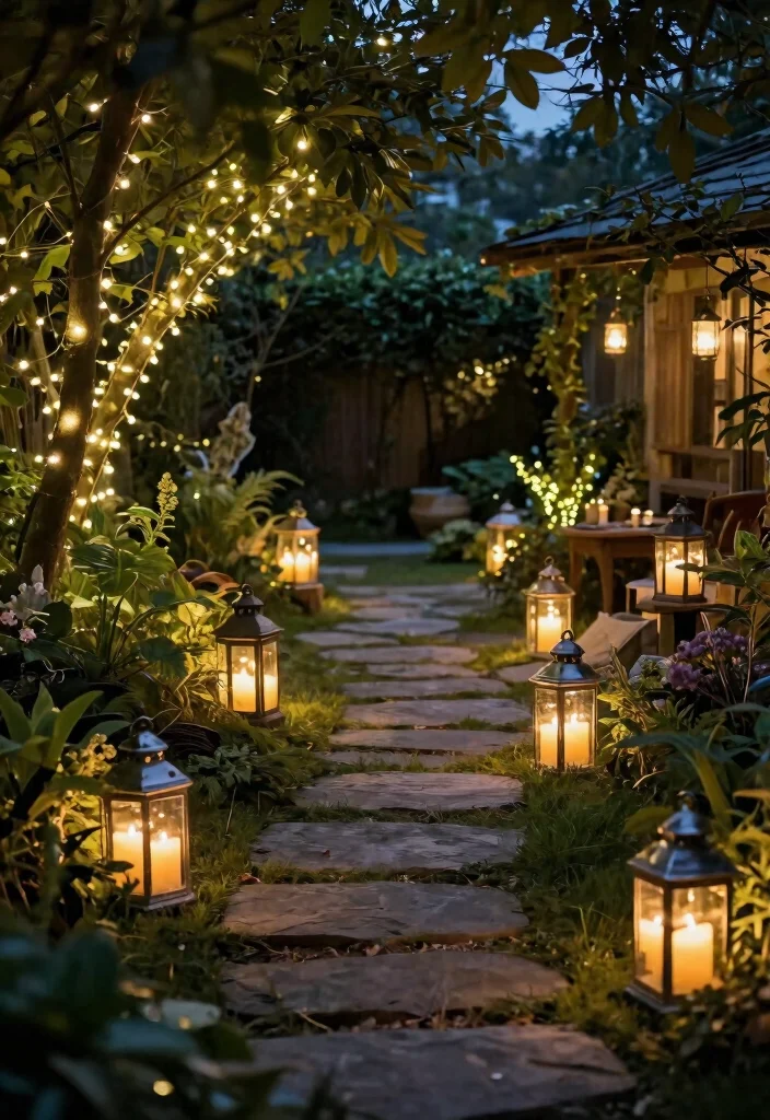 18 Backyard Party Decor Ideas on a Budget That Set the Mood Fast - 6. Lanterns and Jars for Outdoor Lighting 1