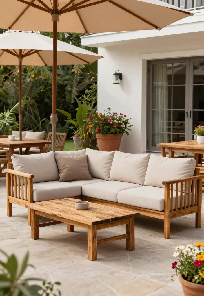 18 Summer Porch Decor Ideas That Stay Put in Wind and Rain - 1. Resilient Outdoor Furniture 1