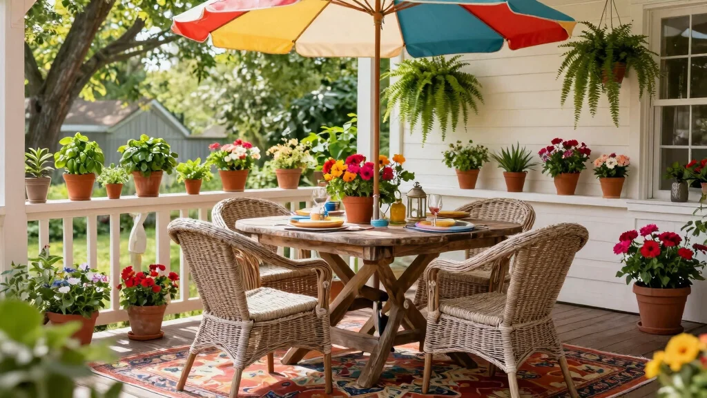 18 Summer Porch Decor Ideas That Stay Put in Wind and Rain