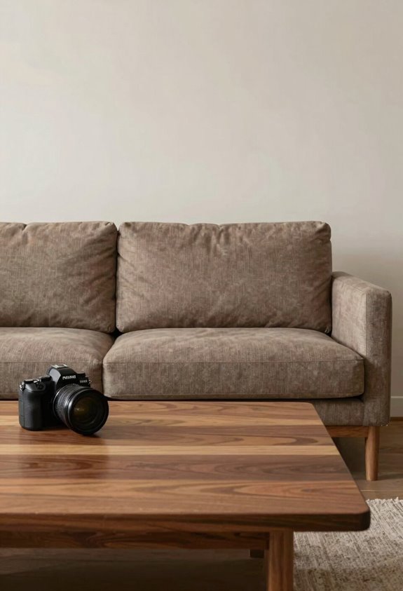 How Tall Should Your Coffee Table Be? 2 coffee table height matches sofa seat