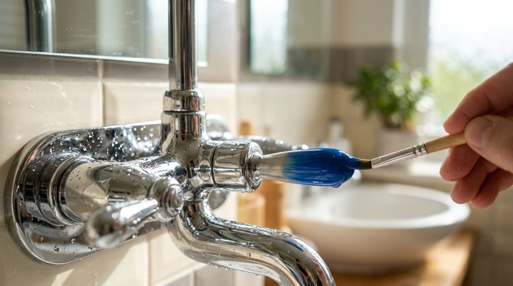 how you can paint faucets