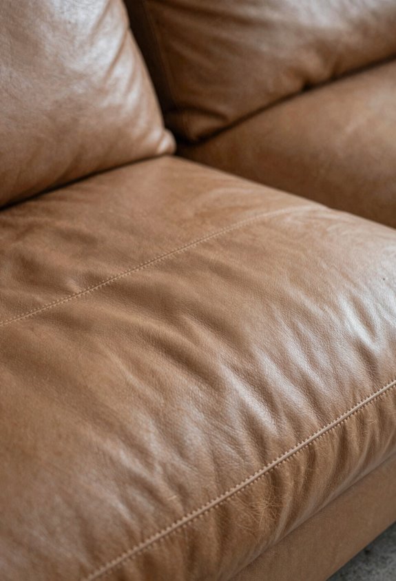 Can You Tell if Your Sofa Has Real Leather in 3 Steps? 2 natural grain honest imperfections authenticity