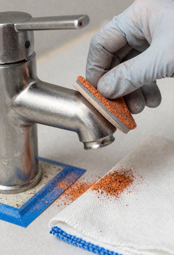 How You Can Paint Faucets Successfully 4 sanding for better paint adhesion