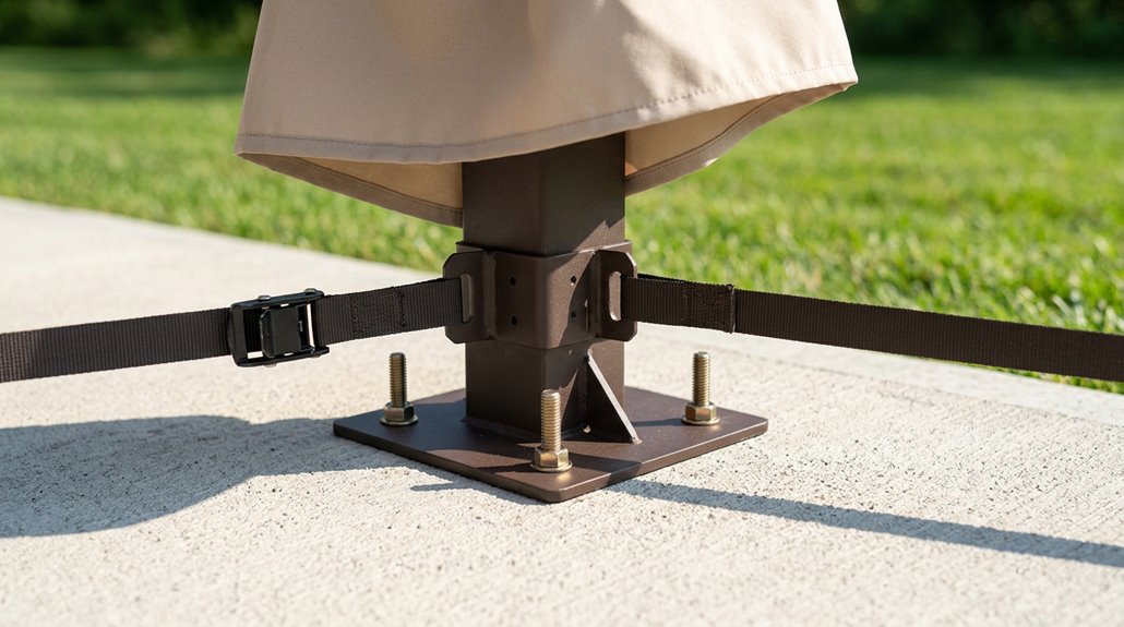 secure gazebo to concrete fasteners