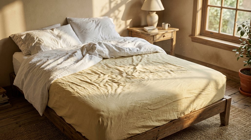 why is my mattress yellow