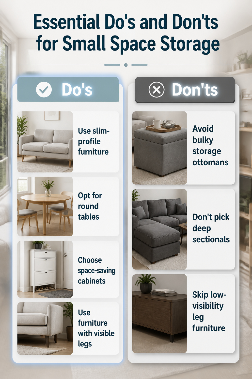 A small living room featuring a compact sofa and table.